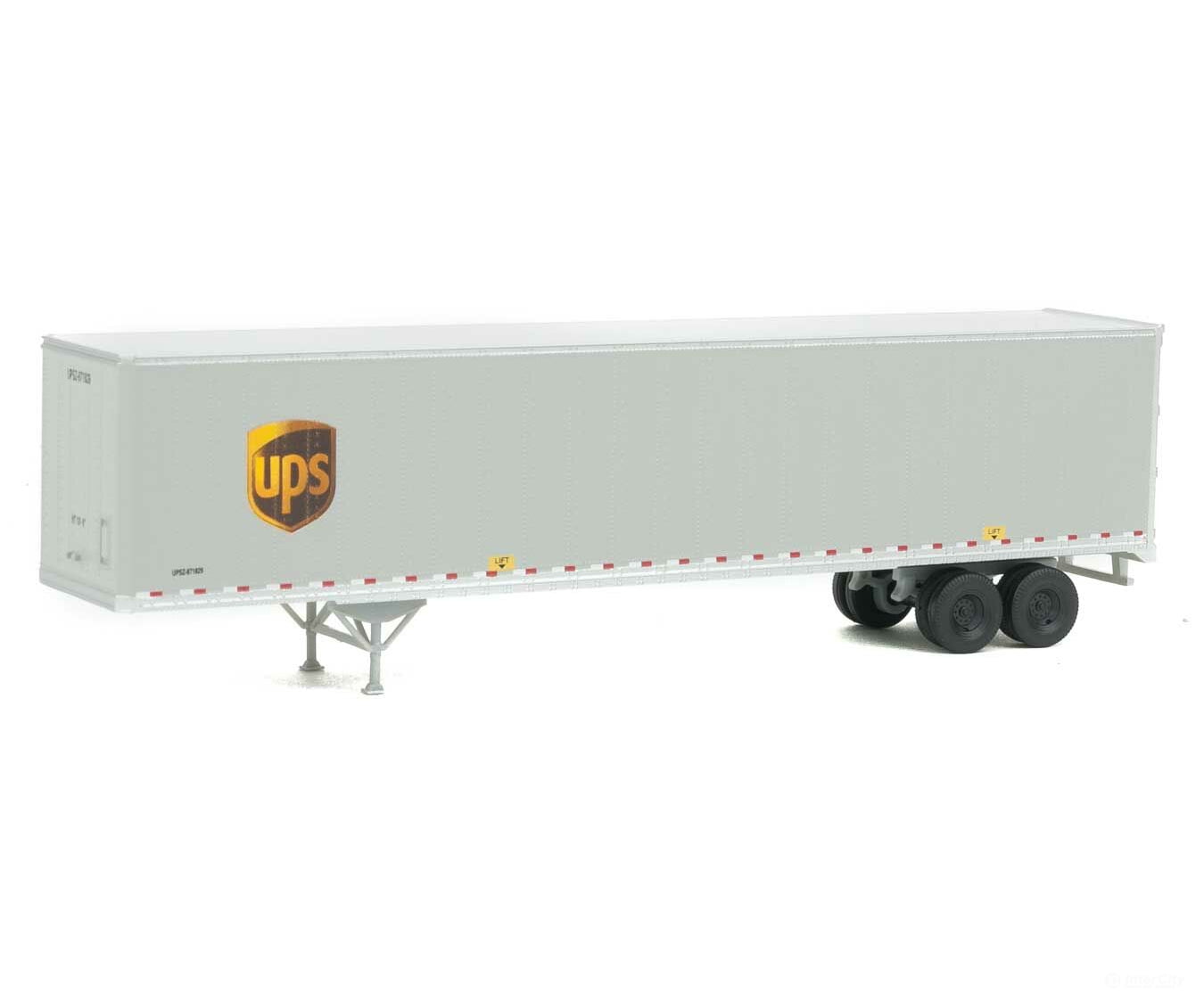 Walthers Scenemaster 2459 53’ Stoughton Trailer 2-Pack - Assembled -- United Parcel Service