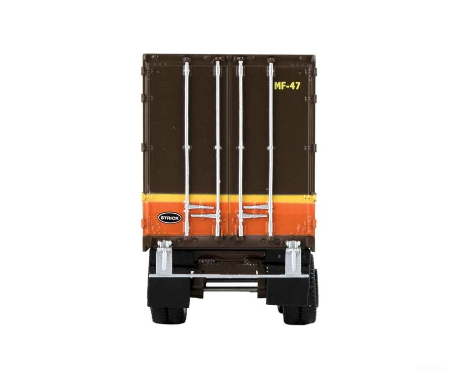 Walthers Scenemaster 2601 Flexi-Van 40’ Trailer 2-Pack - Assembled -- Illinois Central (Diamond