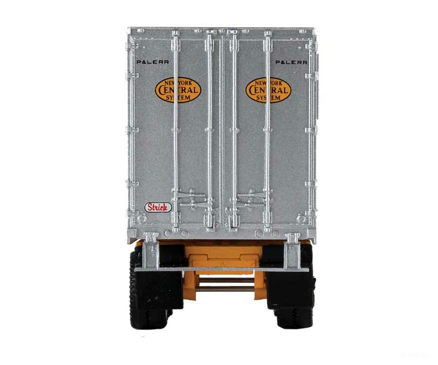 Walthers Scenemaster 2606 Flexi-Van 40’ Trailer 2-Pack - Assembled -- New York Central #1 (Yellow