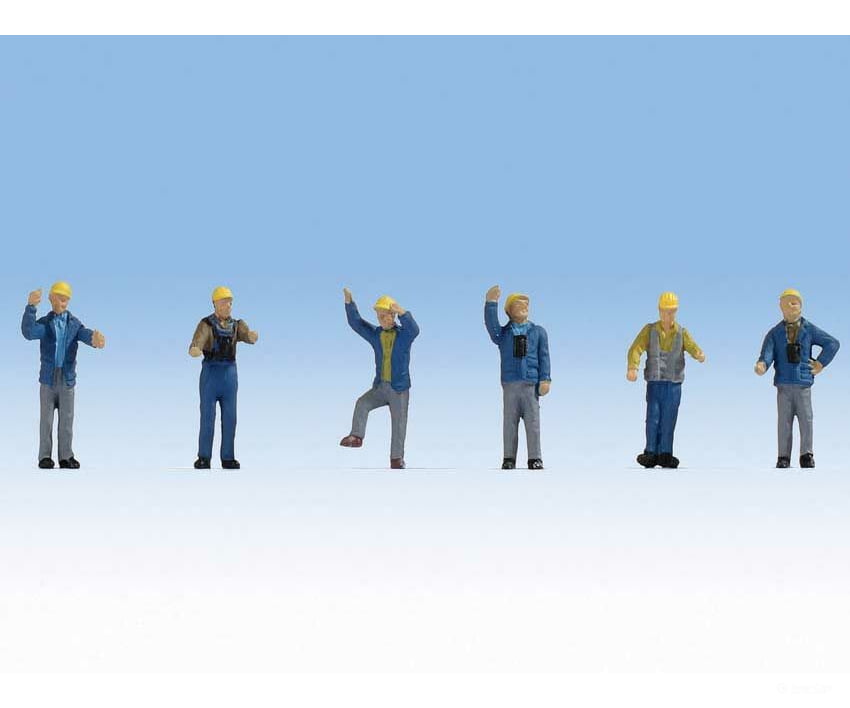 Walthers Scenemaster 6046 1960S & 70S Yard Crewmen Pkg(6) Figures