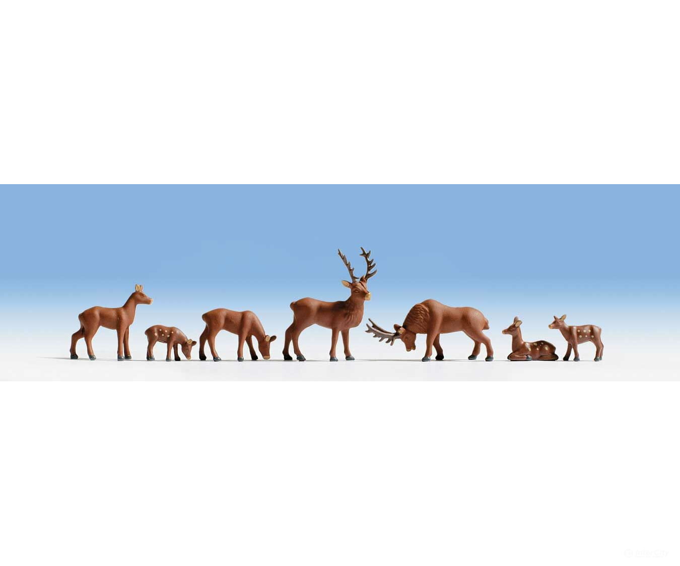 Walthers Scenemaster 6076 Wild Deer Pkg(8) Figures