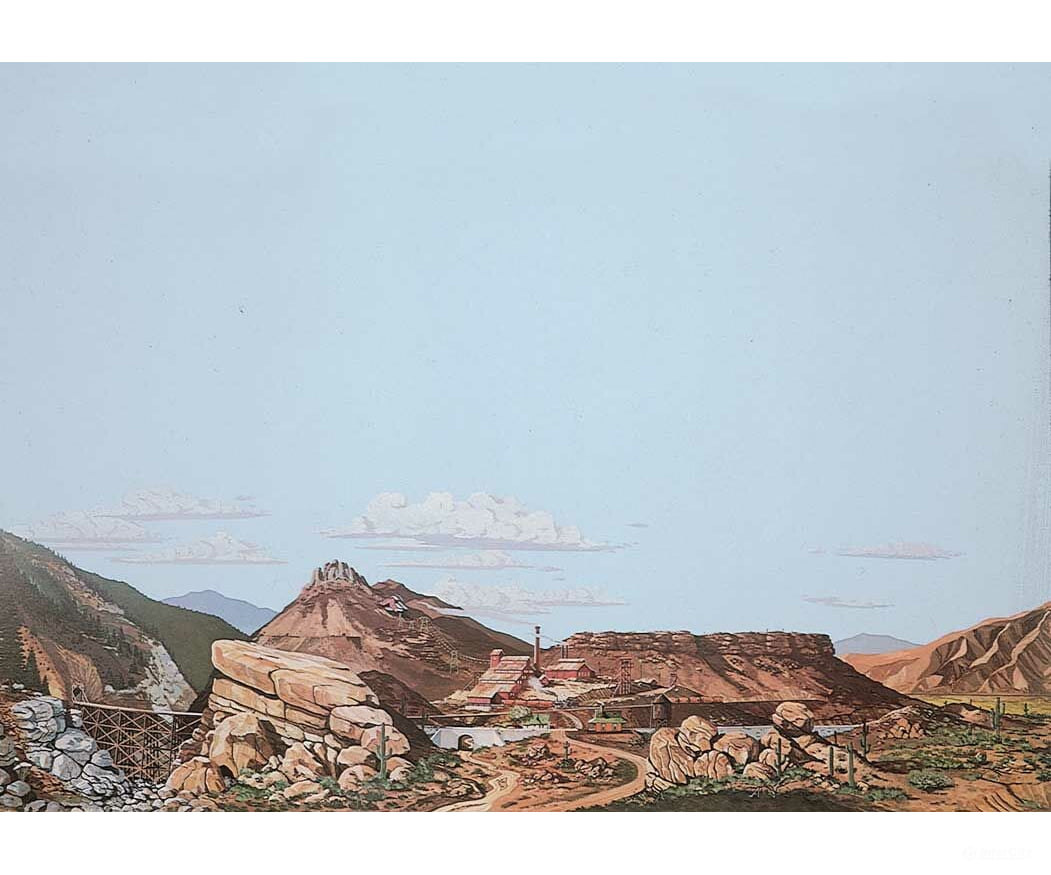 Walthers Scenemaster 703 Background Scene 24 X 36’ 60 90Cm - Instant Horizons(Tm) -- Mountain To