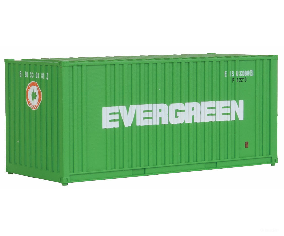 Walthers Scenemaster 8002 20’ Corrugated Container With Flat Panel - Assembled -- Evergreen