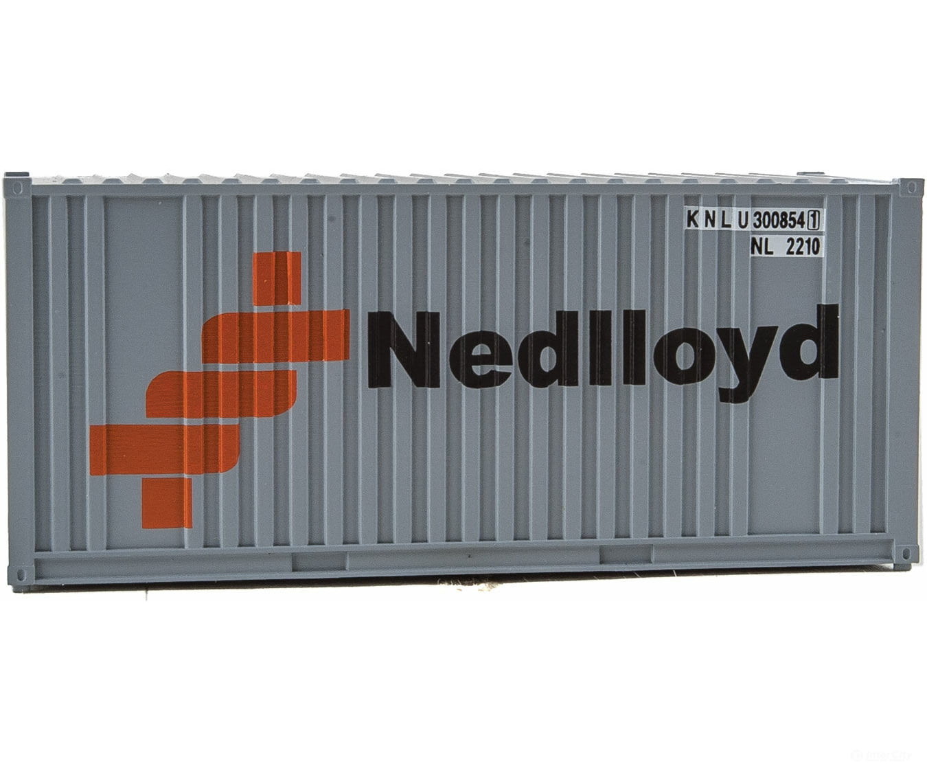 Walthers Scenemaster 8005 20’ Corrugated Container With Flat Panel - Assembled -- Ned-Lloyd (Gray