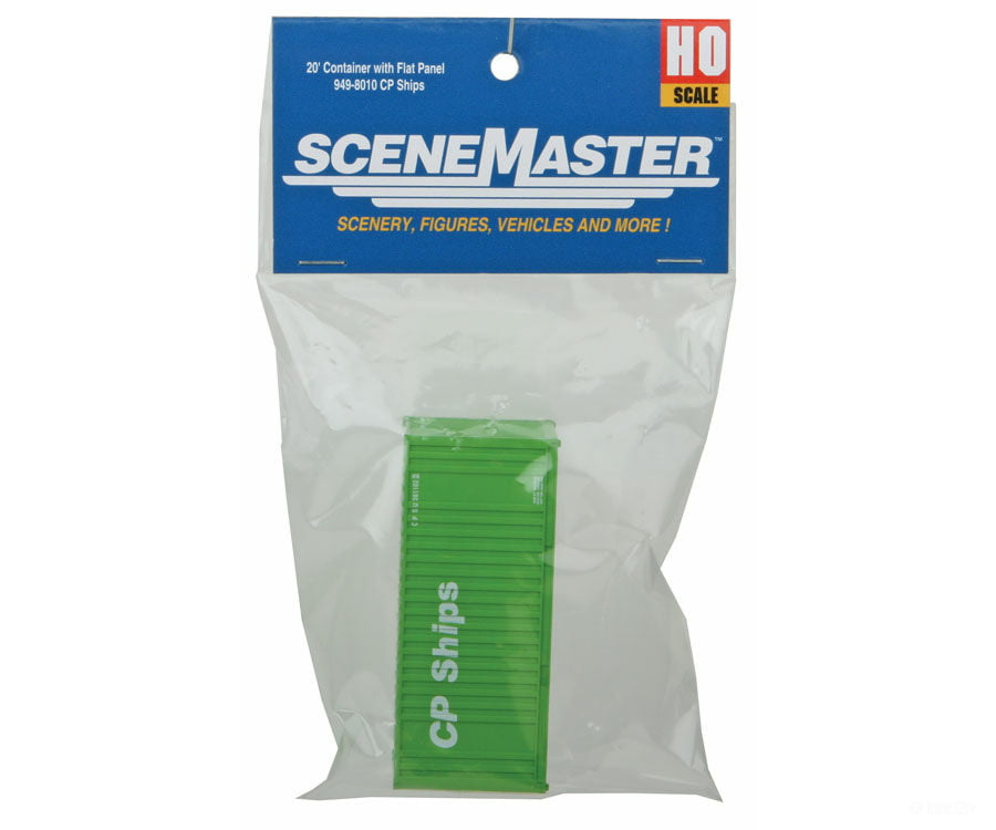 Walthers Scenemaster 8010 20’ Corrugated Container With Flat Panel - Assembled -- Cp Ships (Green
