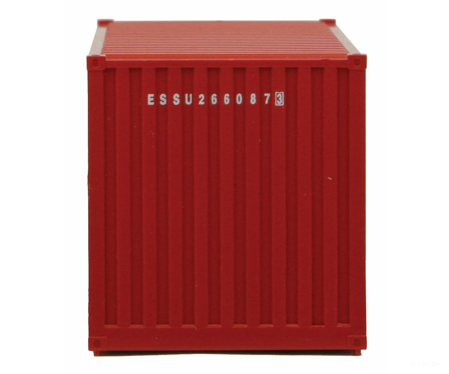 Walthers Scenemaster 8013 20’ Corrugated Container With Flat Panel - Assembled -- K-Line (Red