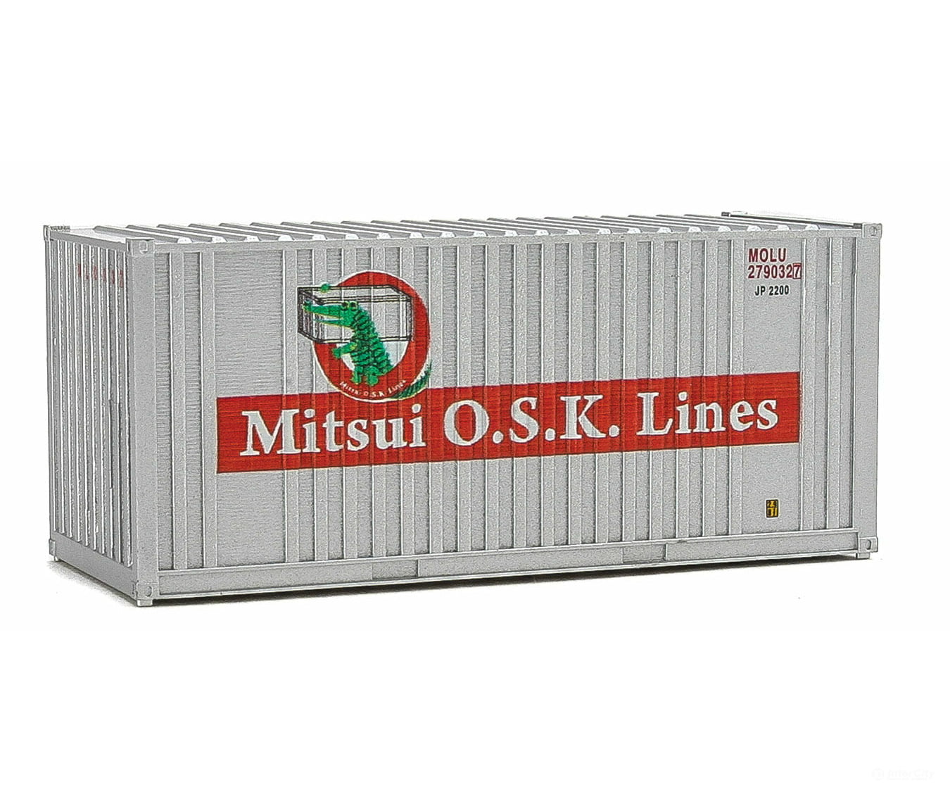 Walthers Scenemaster 8014 20’ Corrugated Container With Flat Panel - Assembled -- Mitsui Osk