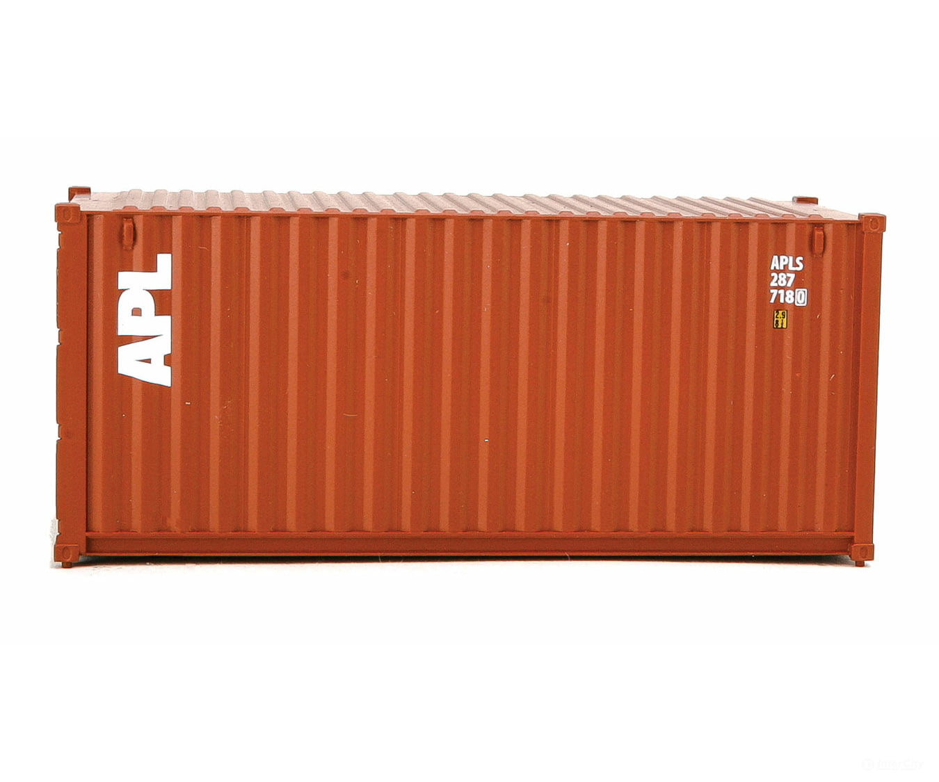 Walthers Scenemaster 8061 20’ Corrugated Container - Assembled -- American President Lines (Brown