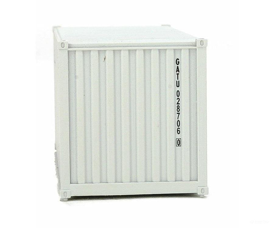 Walthers Scenemaster 8063 20’ Corrugated Container - Assembled -- Gateway (Gray) Freight Loads &
