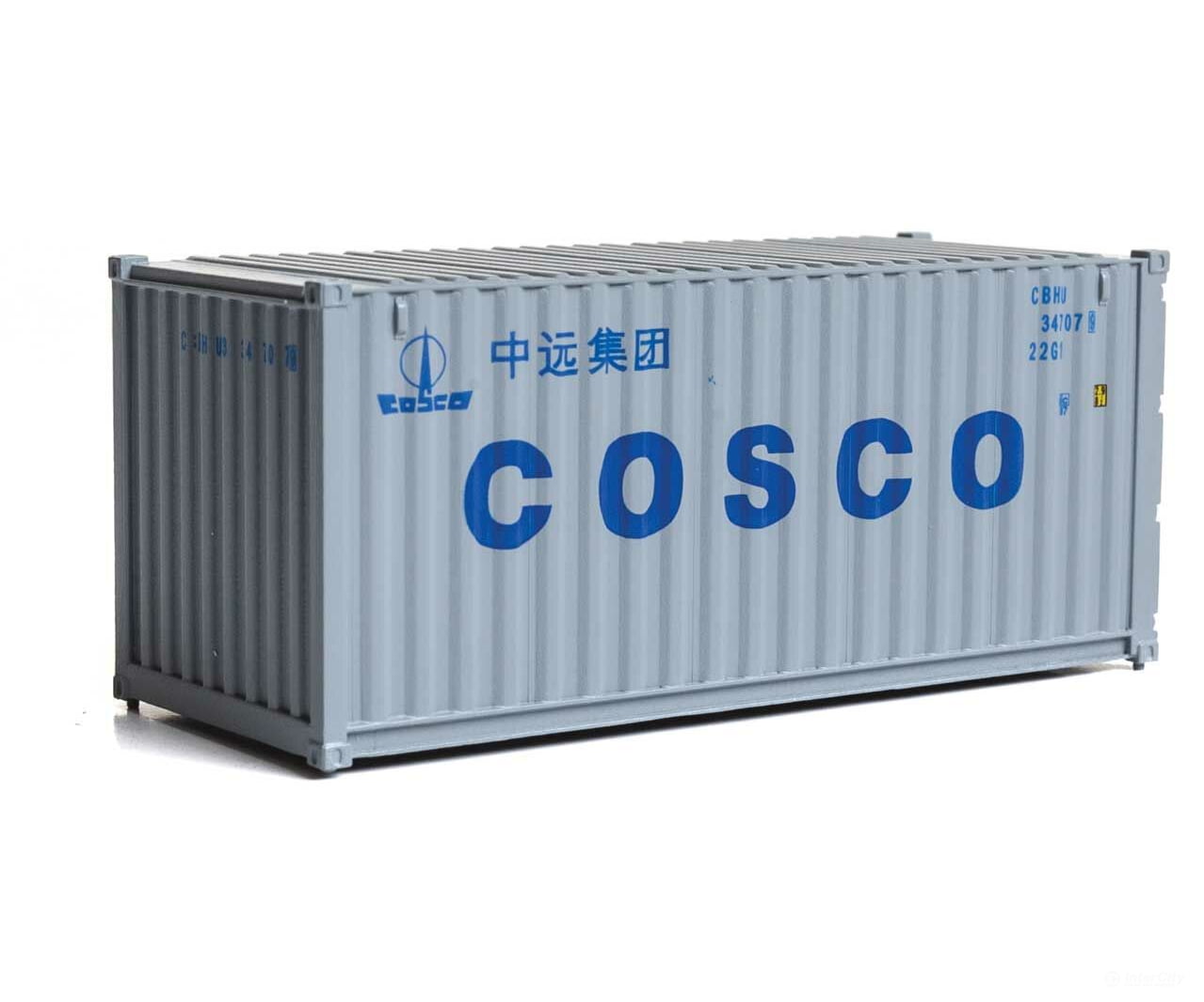 Walthers Scenemaster 8071 20’ Corrugated Container - Assembled -- China Ocean Shipping Company
