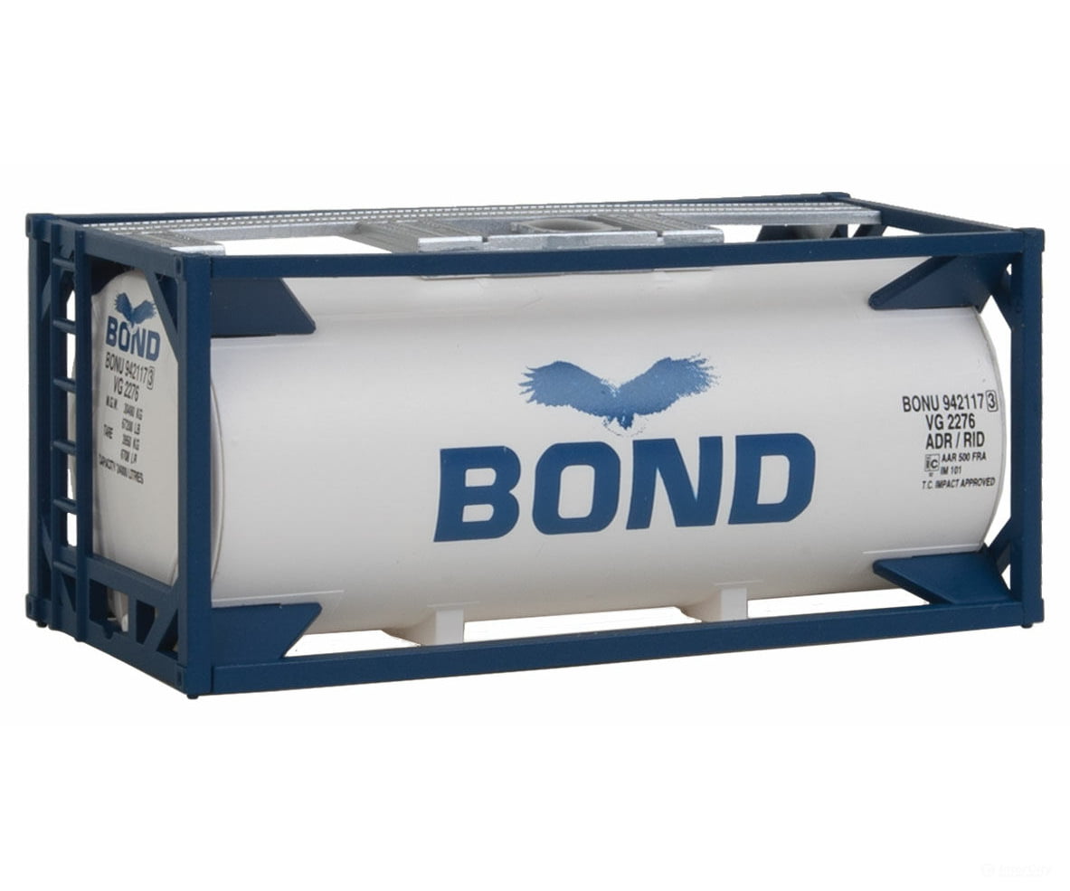 Walthers Scenemaster 8103 20’ Tank Container - Kit -- Bond Freight Loads & Containers