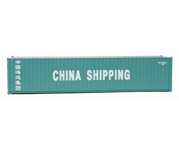 Walthers Scenemaster 8151 40’ Corrugated Container - Assembled -- China Shipping (Green White)