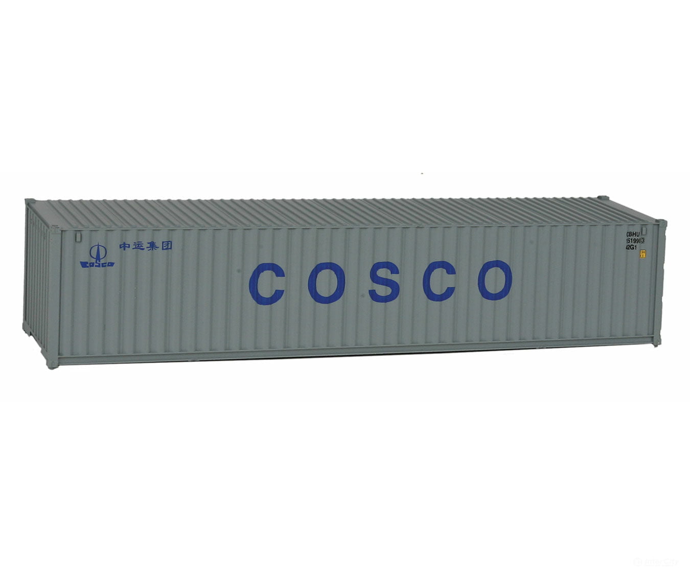 Walthers Scenemaster 8155 40’ Corrugated Container - Assembled -- China Ocean Shipping Co.