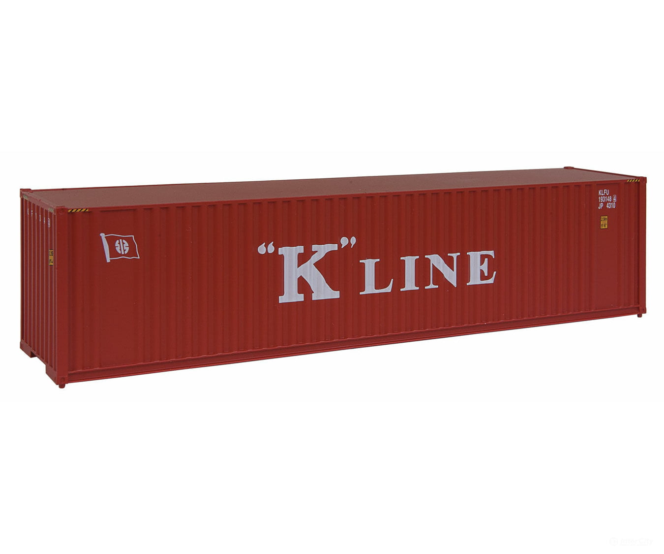 Walthers Scenemaster 8203 40’ Hi Cube Corrugated Container W/Flat Roof - Assembled -- K-Line