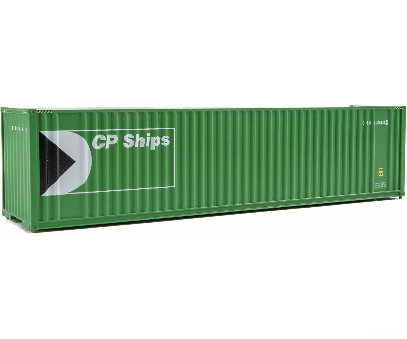 Walthers Scenemaster 8206 40’ Hi Cube Corrugated Container W/Flat Roof - Assembled -- Cp Ships