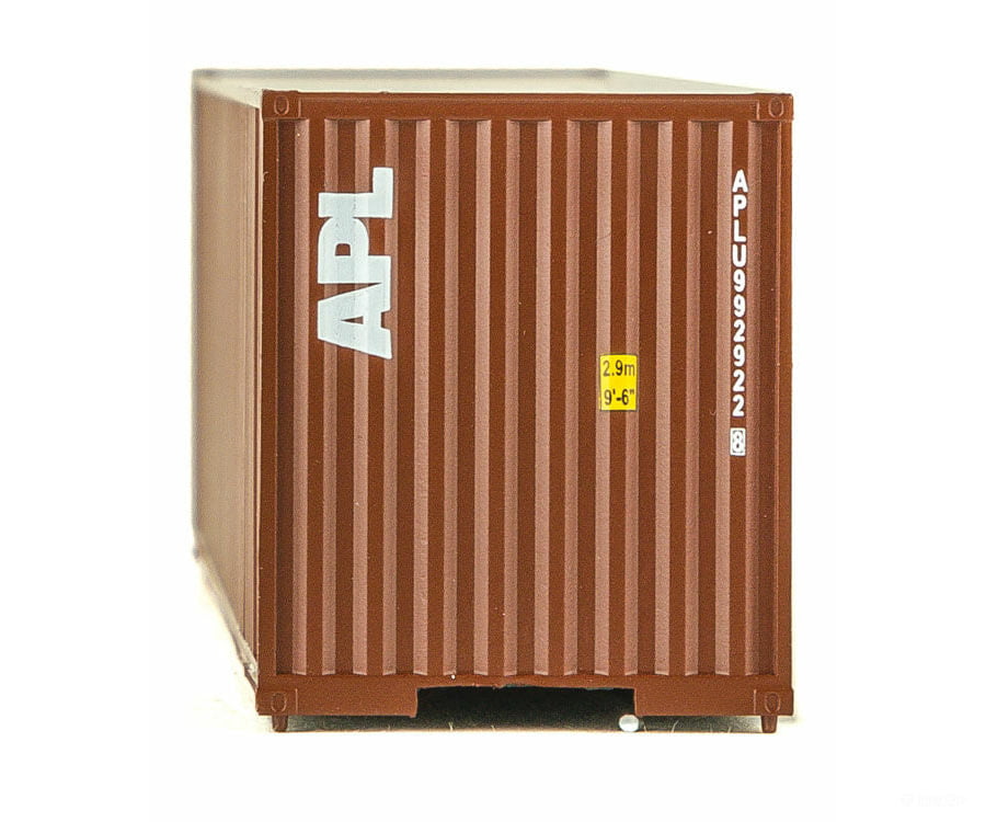 Walthers Scenemaster 8213 40’ Hi-Cube Corrugated Container W/Flat Roof - Assembled -- American