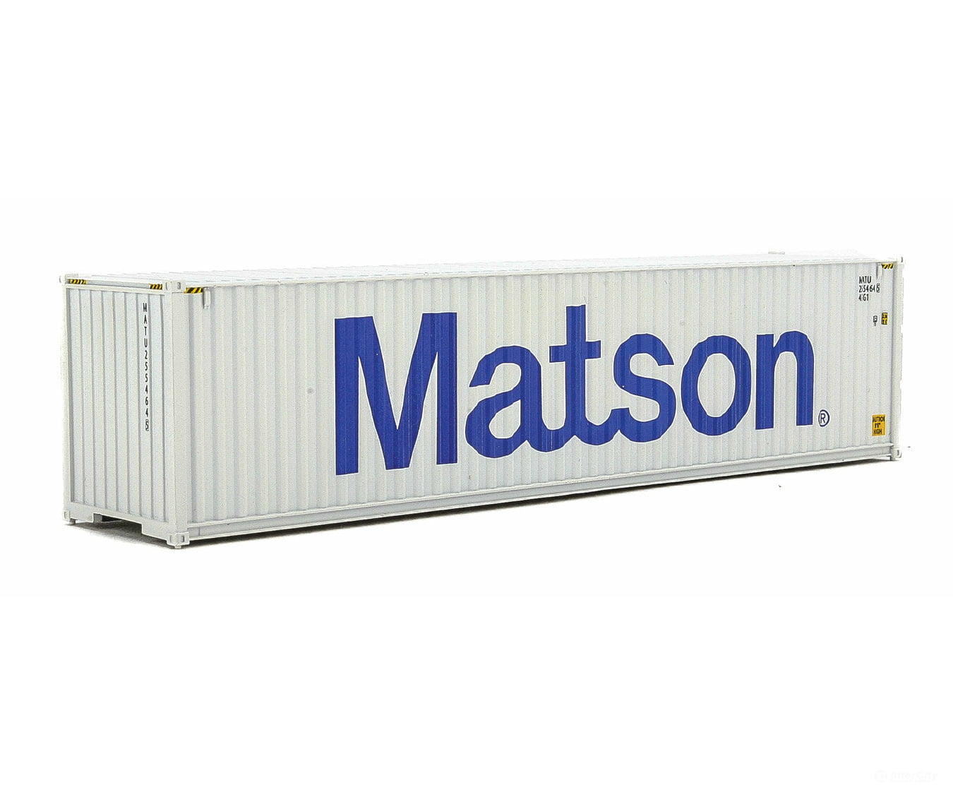 Walthers Scenemaster 8263 40’ Hi-Cube Corrugated-Side Container - Assembled -- Matson (Gray Blue)
