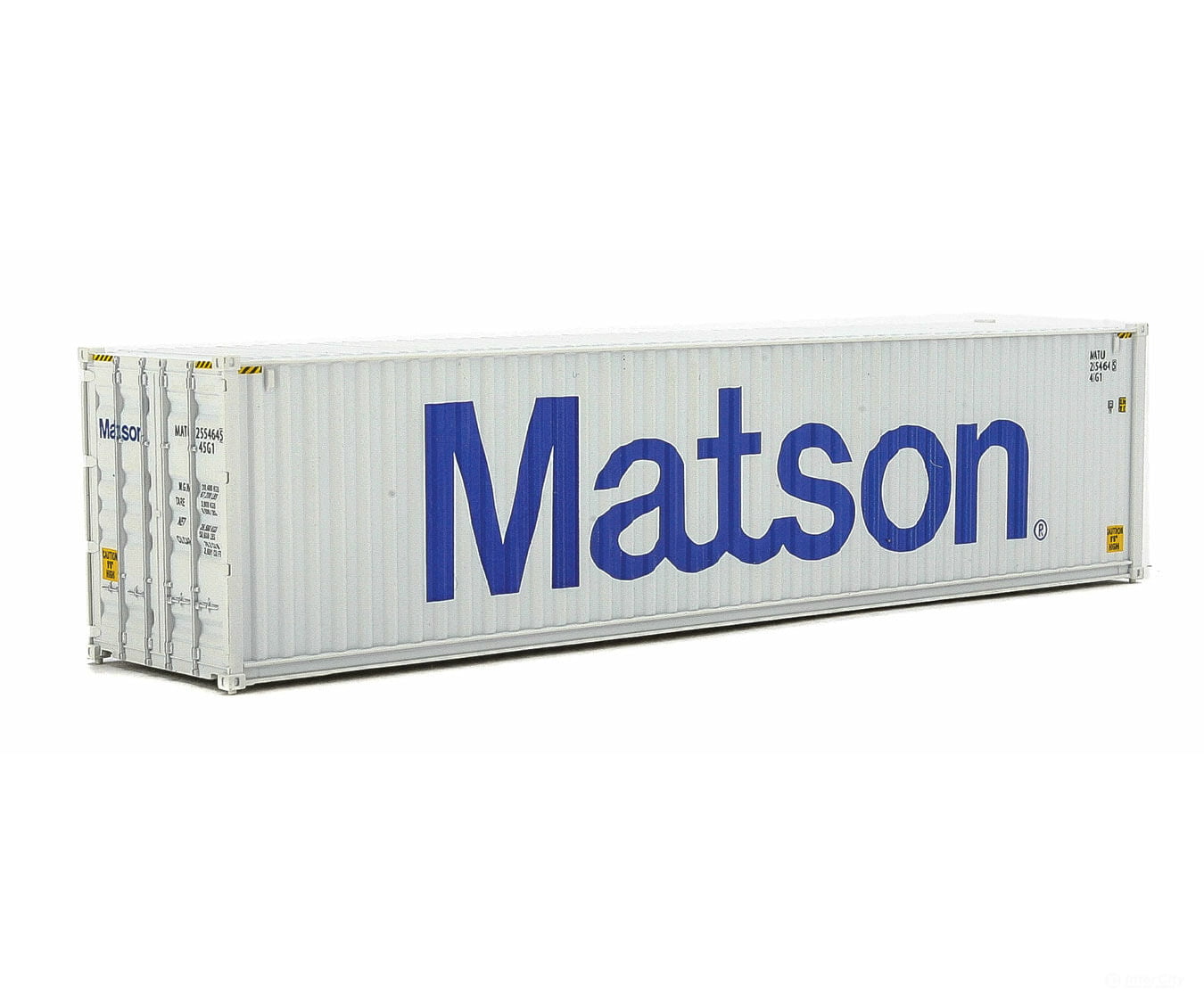 Walthers Scenemaster 8263 40’ Hi-Cube Corrugated-Side Container - Assembled -- Matson (Gray Blue)