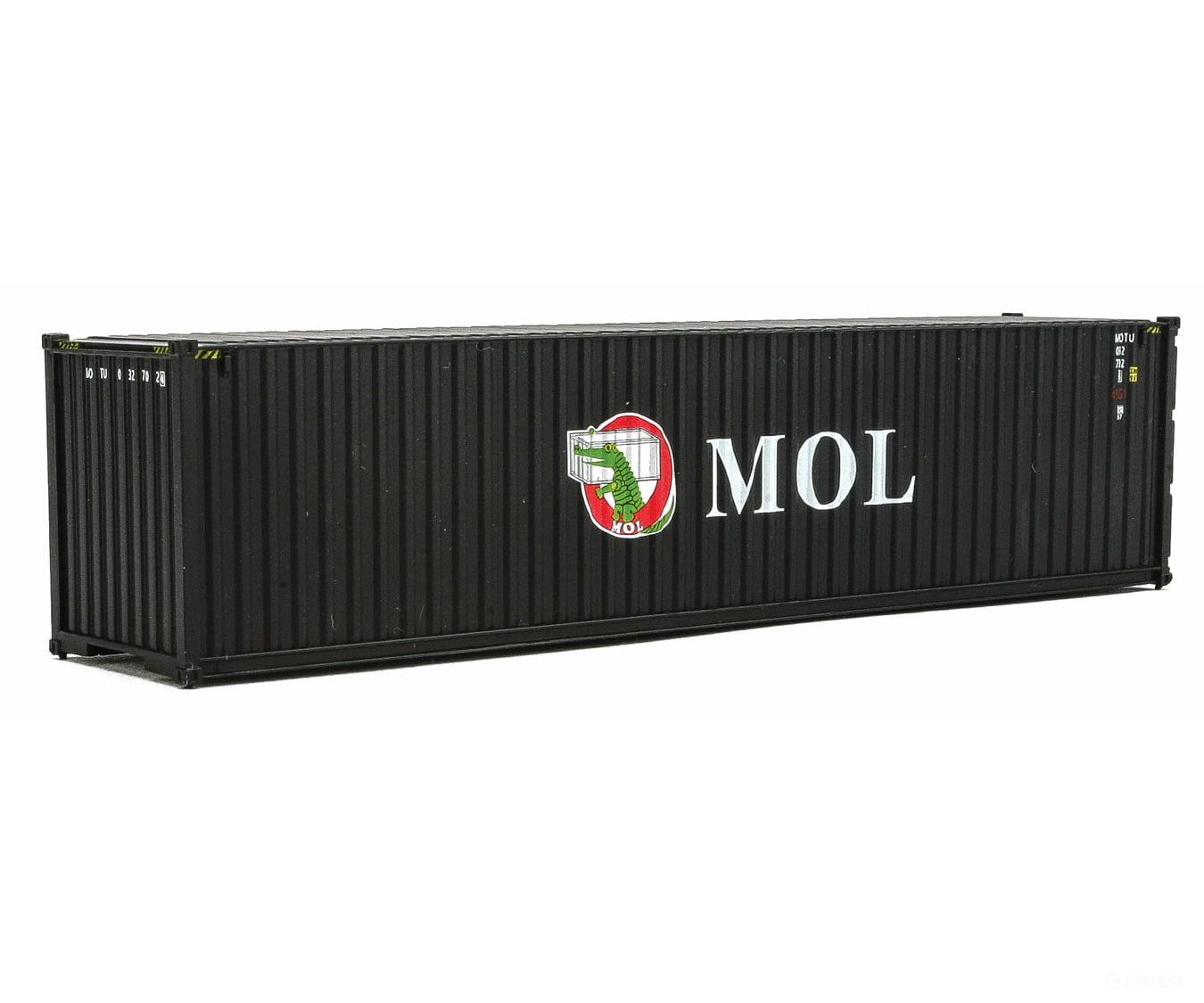 Walthers Scenemaster 8264 40’ Hi-Cube Corrugated-Side Container - Assembled -- Mitsui Osk Lines