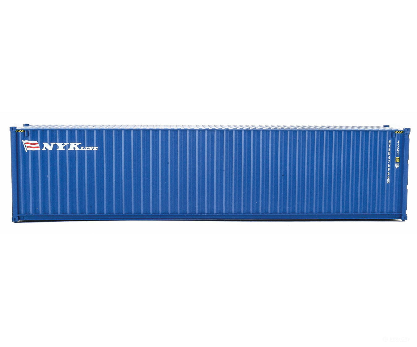 Walthers Scenemaster 8265 40’ Hi-Cube Corrugated-Side Container - Assembled -- Nyk Lines (Blue
