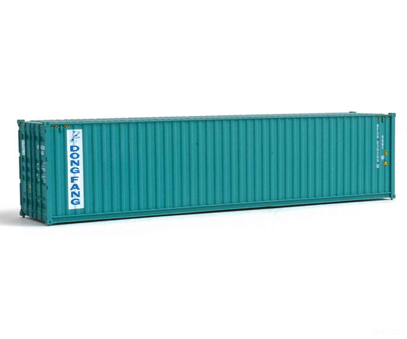 Walthers Scenemaster 8268 40’ Hi-Cube Corrugated-Side Container - Assembled -- Dong Fang (Green