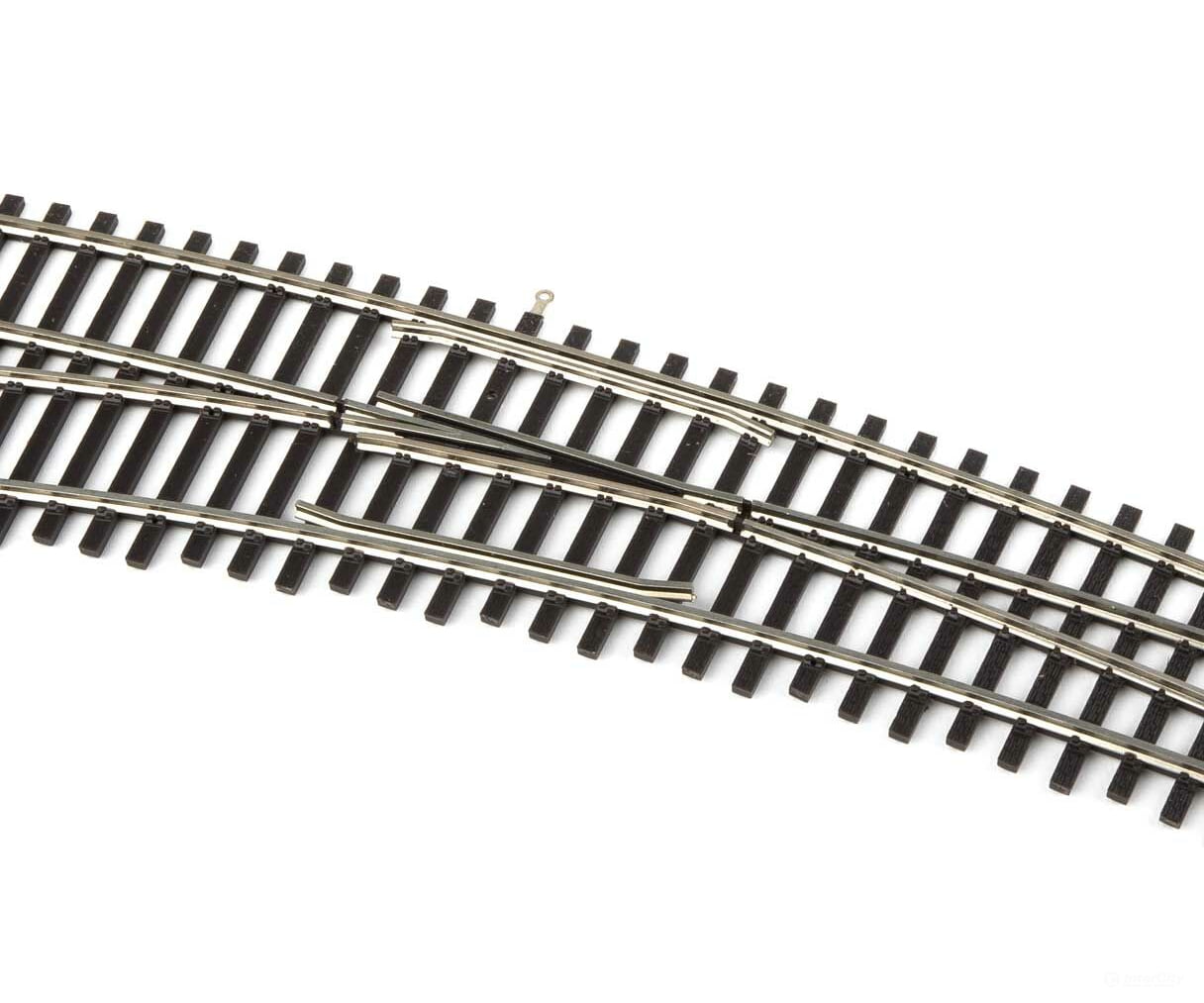 Walthers Scenemaster 83063 Code 83 Nickel Silver Dcc-Friendly Curved Turnout - 24 And 28 Radii --