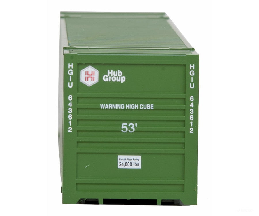 Walthers Scenemaster 8505 53’ Singamas Corrugated Side Container - Ready To Run -- Hub Group