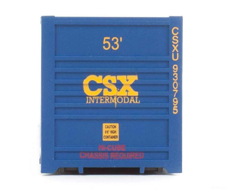 Walthers Scenemaster 8528 53’ Singamas Corrugated-Side Container - Assembled -- Csx Intermodal