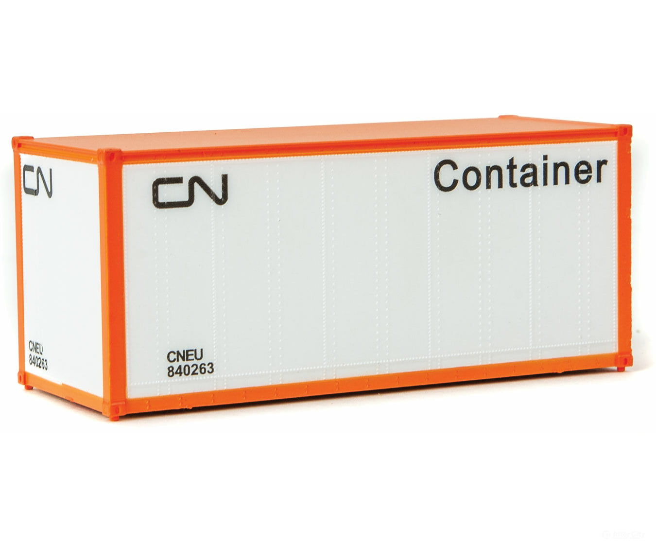 Walthers Scenemaster 8653 20 Smooth-Side Container - Ready To Run -- Canadian National (White Black;