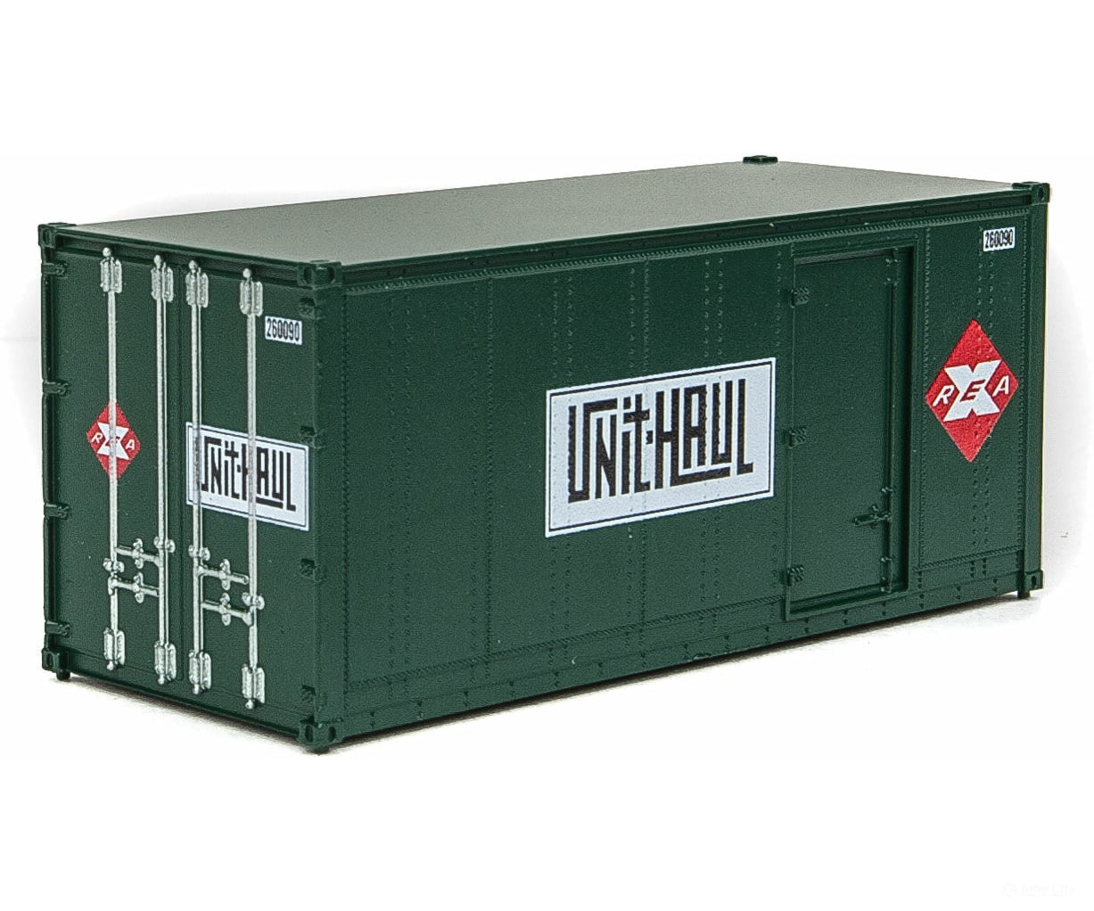 Walthers Scenemaster 8680 20’ Smooth-Side Container With Right Side Door 2-Pack - Ready To Run --