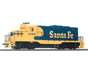 Walthers Trainline 103 Emd Gp9M - Standard Dc -- Santa Fe (Warbonnet; Blue Yellow) Locomotives
