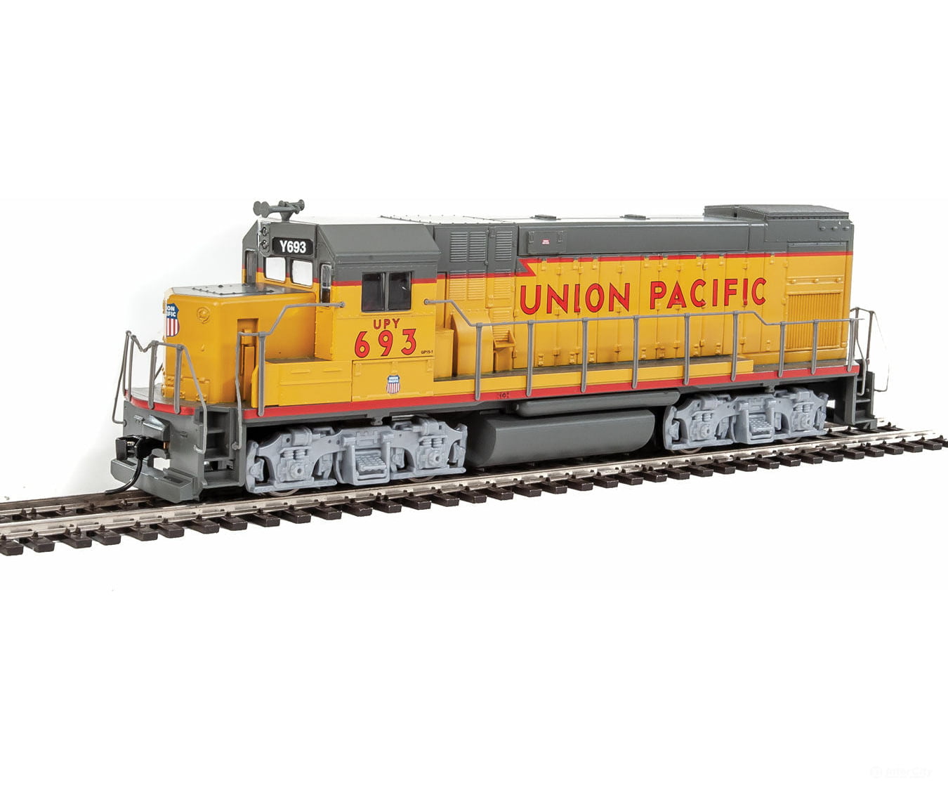 Walthers Trainline 2505 Emd Gp15-1 - Standard Dc -- Union Pacific(R) (Yellow Gray Red) Locomotives