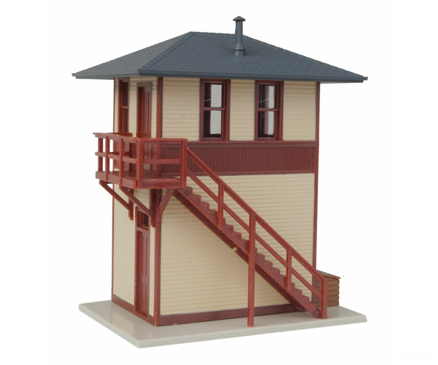 Walthers Trainline 810 Trackside Signal Tower -- Assembled - 2-7/8 X 2-3/16 3-1/4’ 7.3 5.5 8.2Cm
