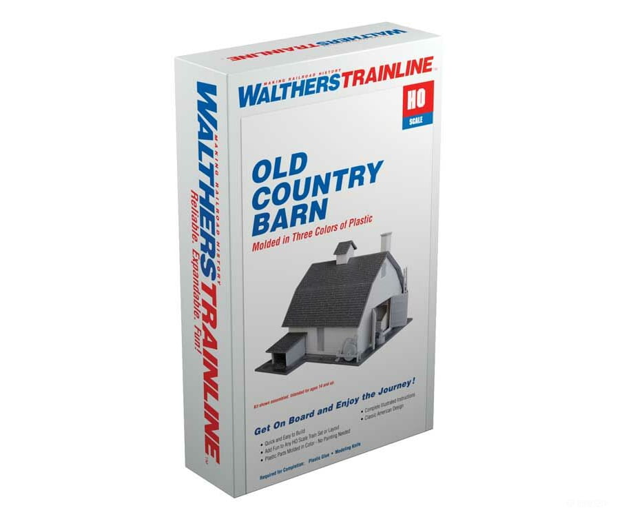 Walthers Trainline 902 Old Country Barn -- Kit - 4-5/16 X 5-1/2’ 11 14Cm Structures