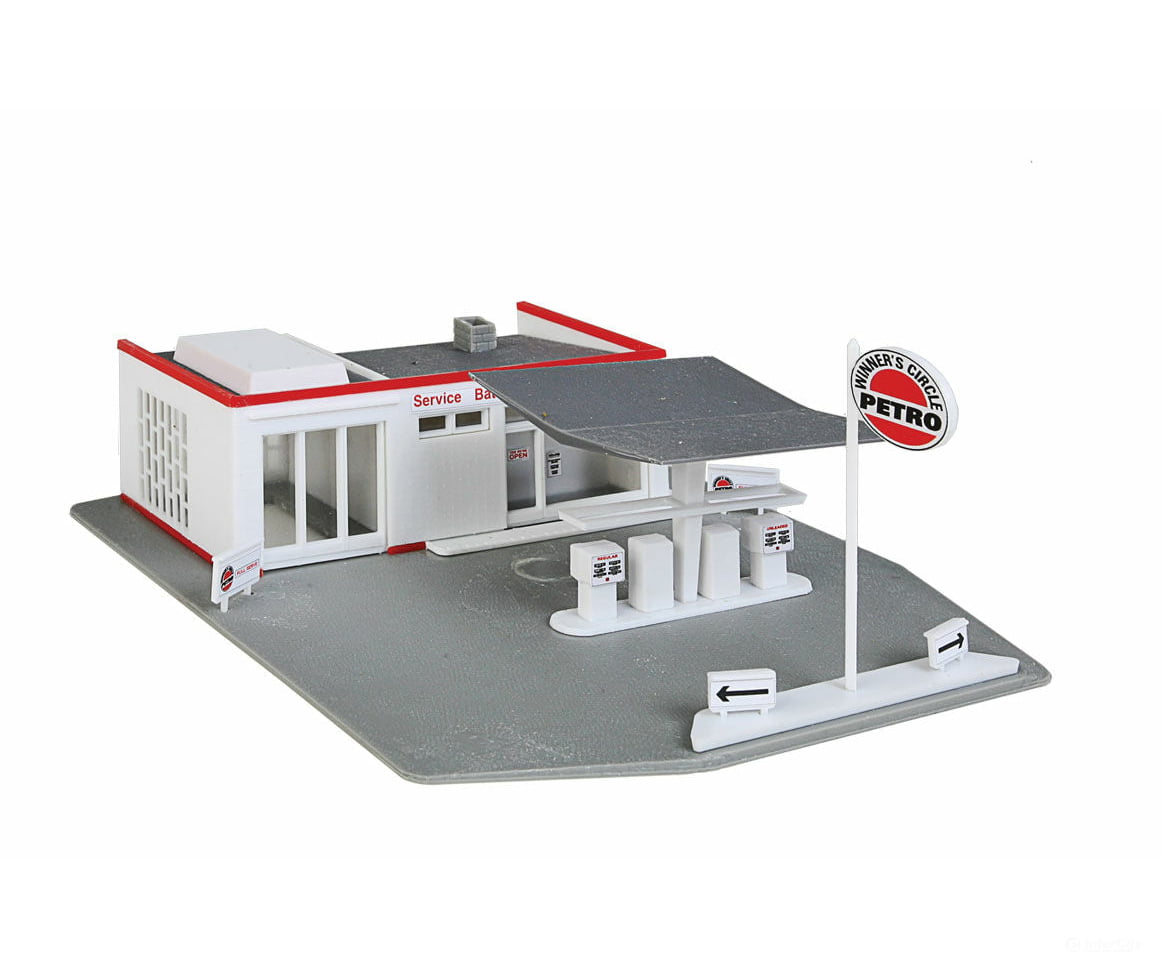 Walthers Trainline 920 Gas Station -- Kit Structures