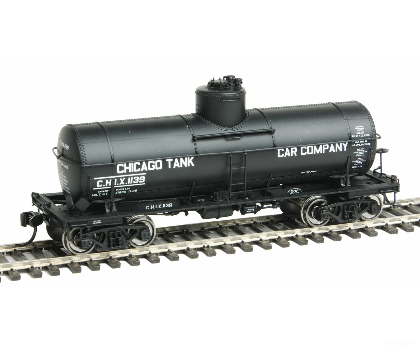 Walthers Life-Like Ho 100332 326 Type 21 Acf 8 000-Gallon Tank Car - Ready To Run -- Chicago Co Chix