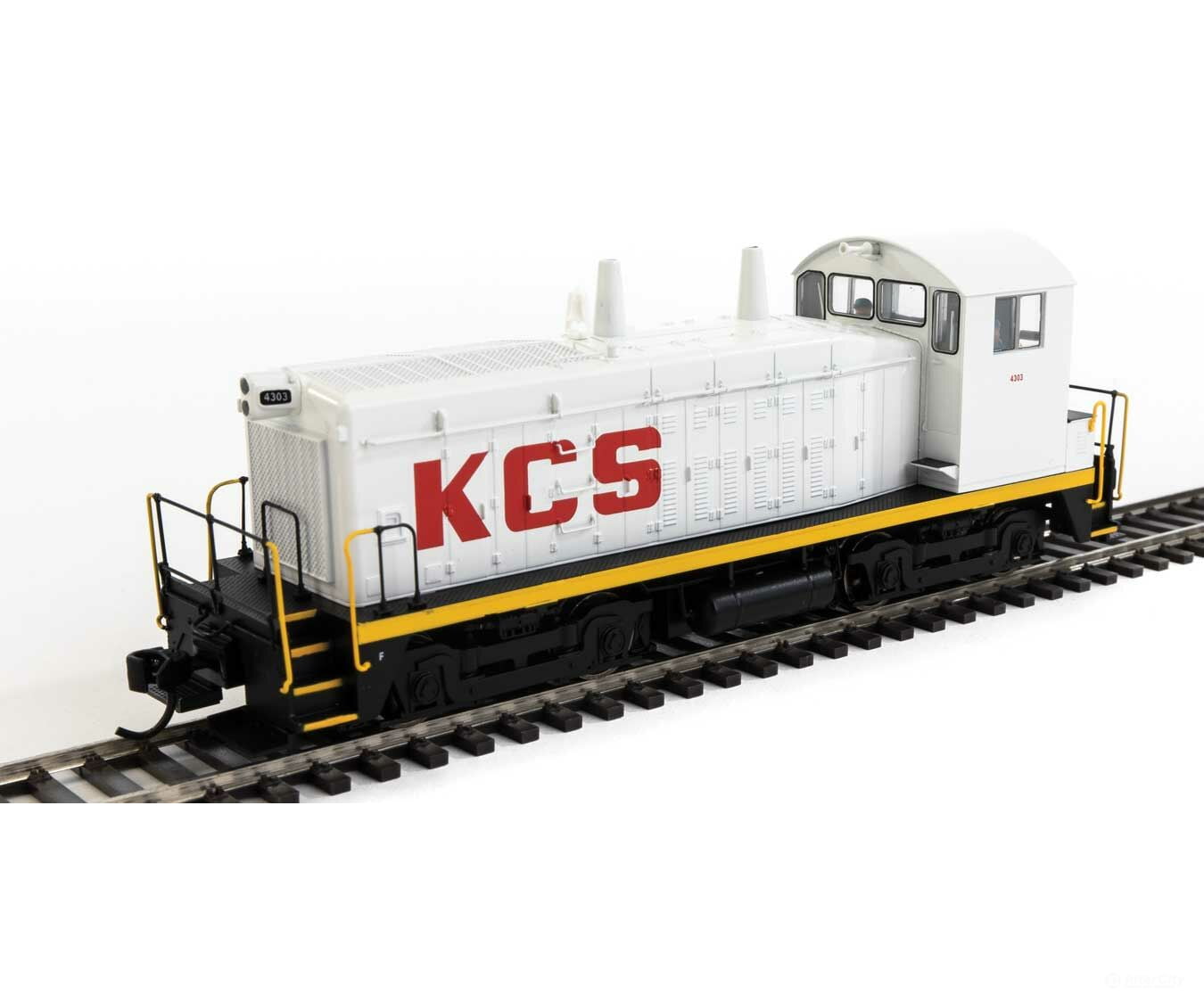 Walthers Mainline 20670 Emd Sw7 - Esu Sound & Dcc -- Kansas City Southern #4303 (Phase Ii; White Red