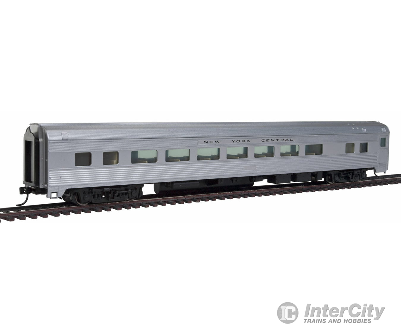 Walthers Mainline 30005 85 Budd Large-Window Coach - Ready To Run -- New York Central (Silver)