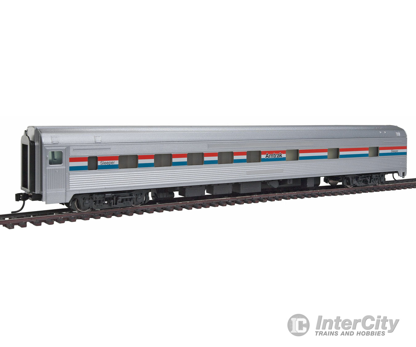 Walthers Mainline 30101 85 Budd 10-6 Sleeper - Ready To Run -- Amtrak (Phase Iii; Silver Equal Red