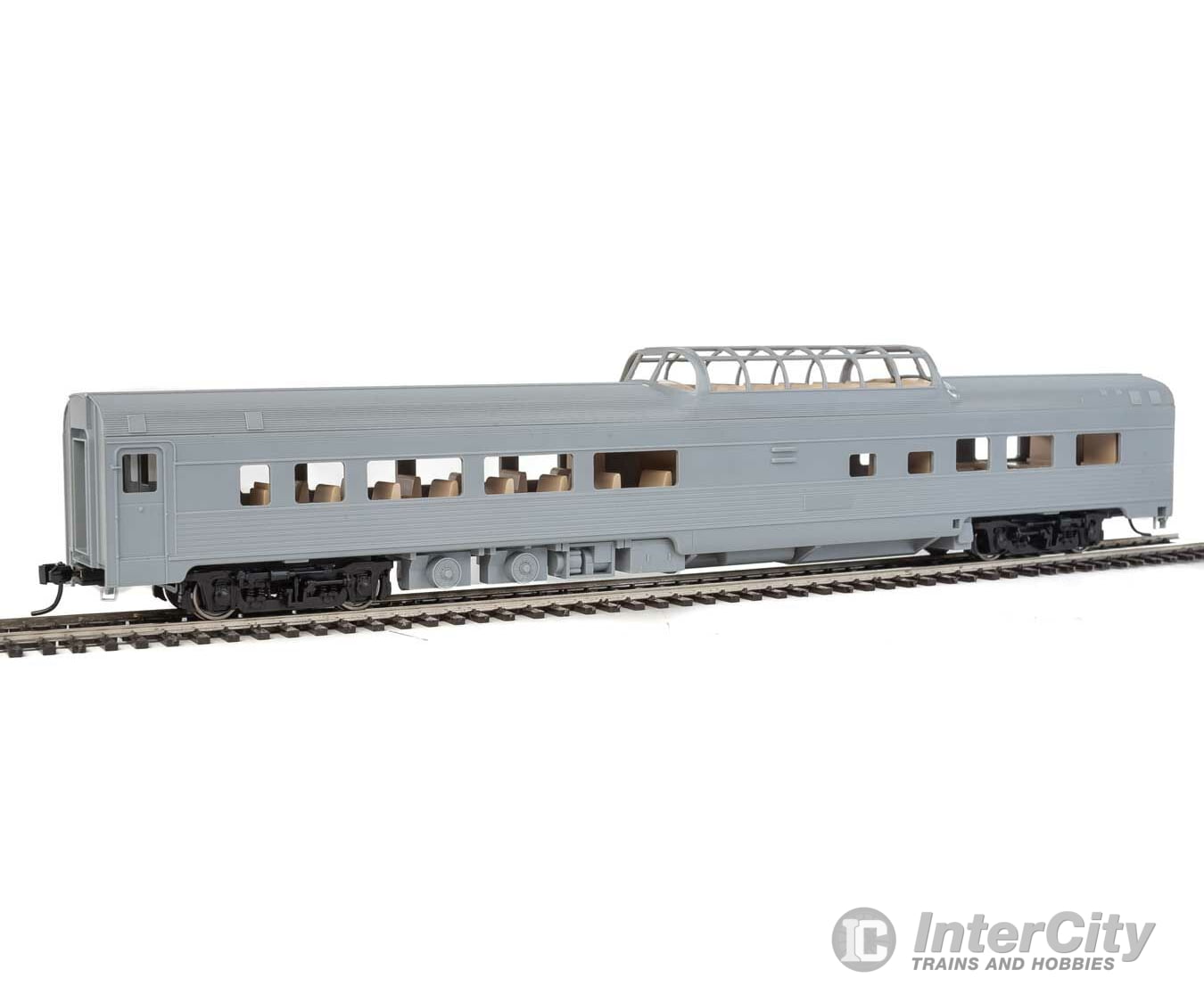 Walthers Mainline 30400 85 Budd Dome Coach - Ready To Run -- Undecorated Passenger Cars