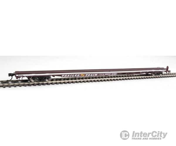 Walthers Mainline 5537 85 General American G85 Flatcar - Ready To Run -- Ttx (Brown) #300157 Freight