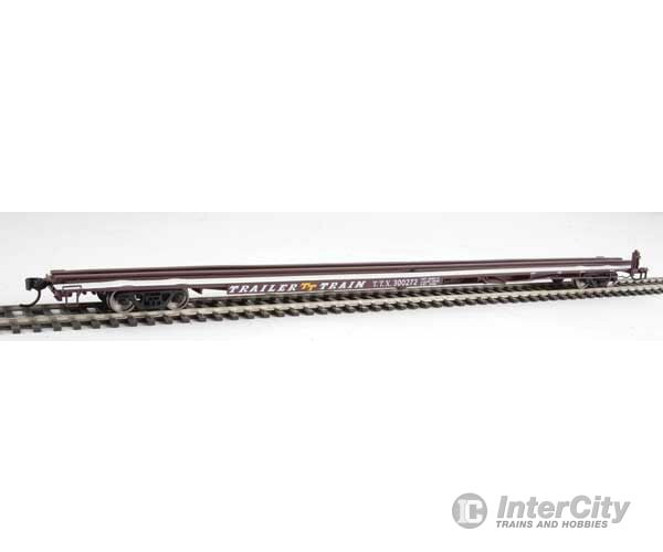 Walthers Mainline 5538 85 General American G85 Flatcar - Ready To Run -- Ttx (Brown) #300272 Freight