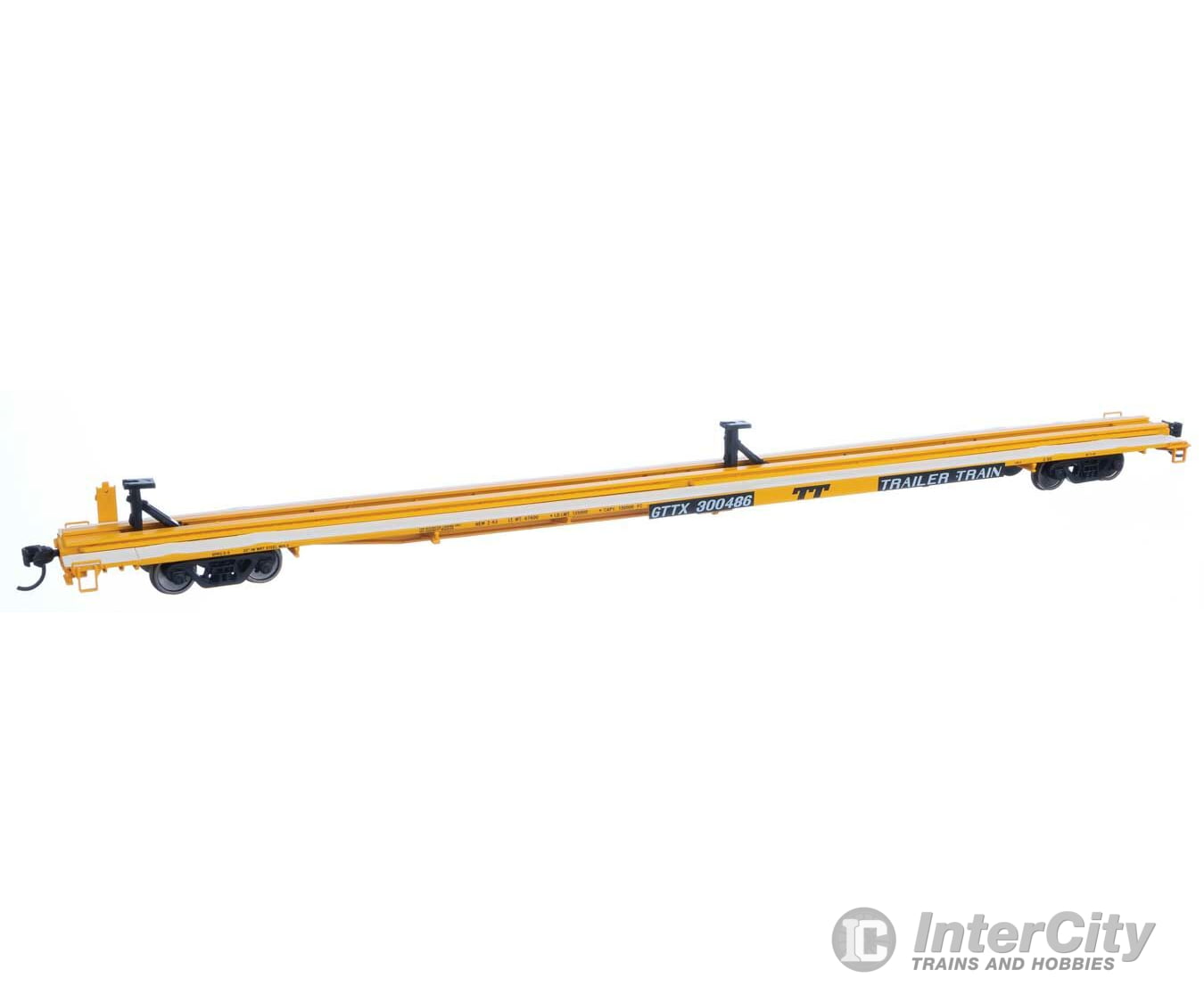 Walthers Mainline 5558 85 General American G85 Flatcar - Ready To Run -- Gttx (Yellow) #300486