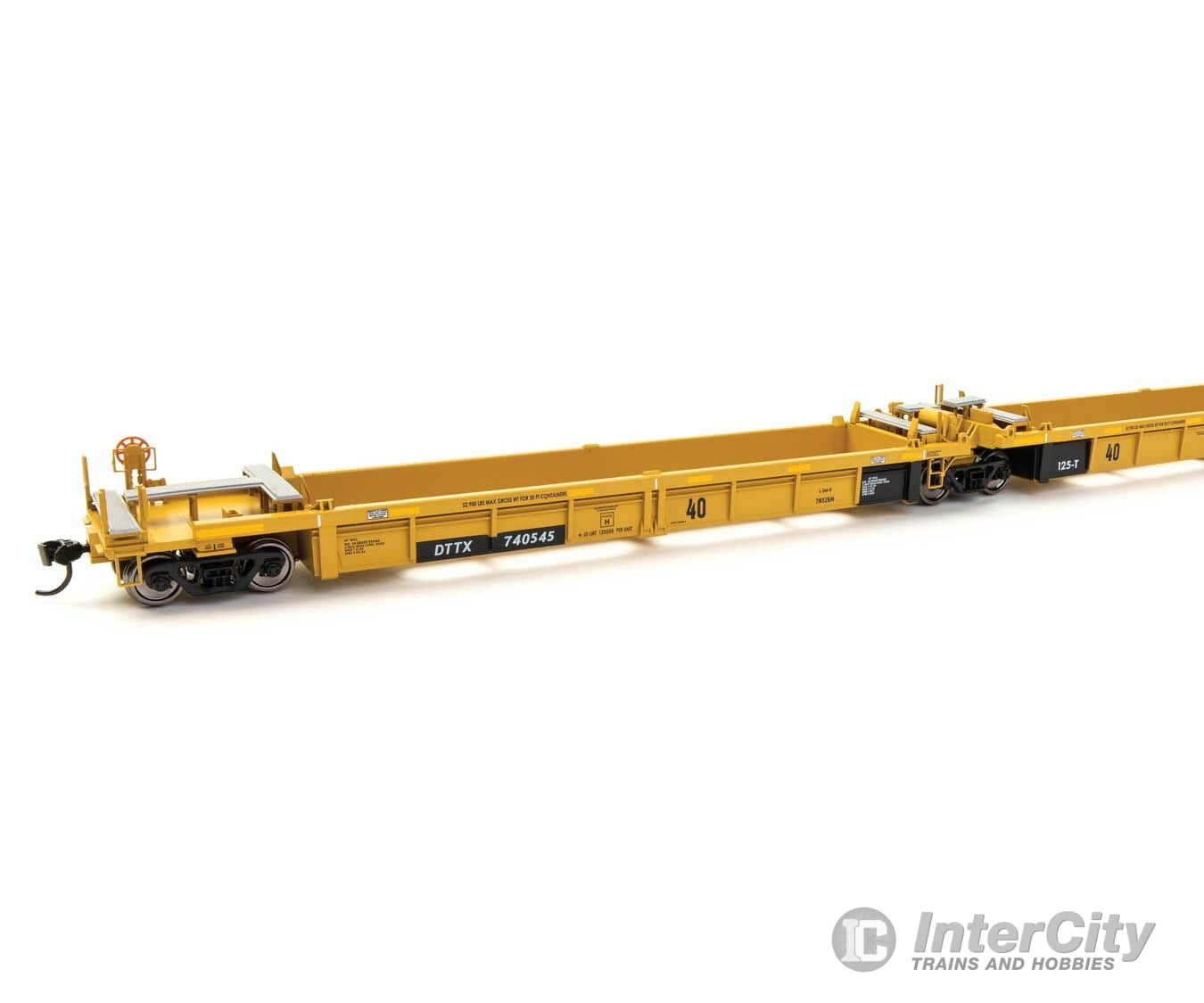Walthers Mainline 55664 Thrall 5-Unit Rebuilt 40 Well Car - Ready To Run -- Ttx Dttx #740545 Black &