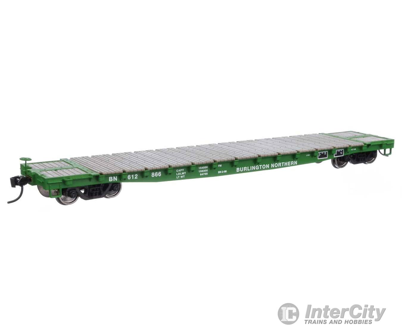 Walthers Mainline 6601 53 Gsc Flatcar - Ready To Run -- Burlington Northern #612866 Freight Cars
