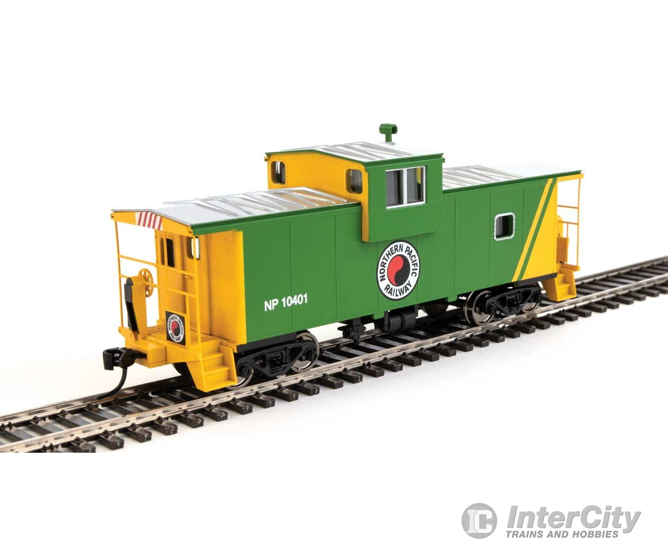 Walthers Mainline 8718 International Extended Wide-Vision Caboose - Ready To Run -- Northern Pacific