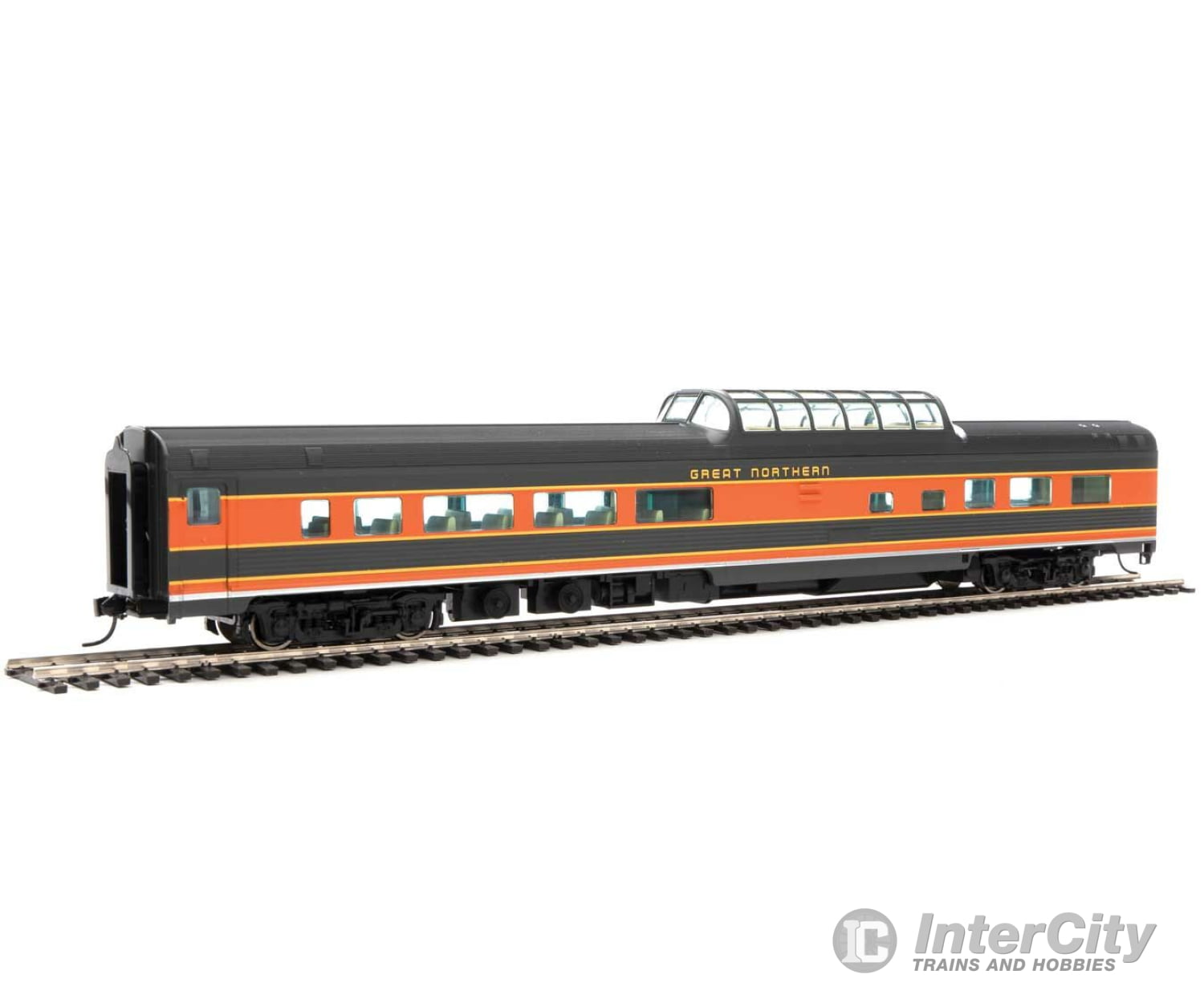 Walthers Mainline Ho 30410 85 Budd Dome Coach - Ready To Run -- Great Northern Passenger Cars