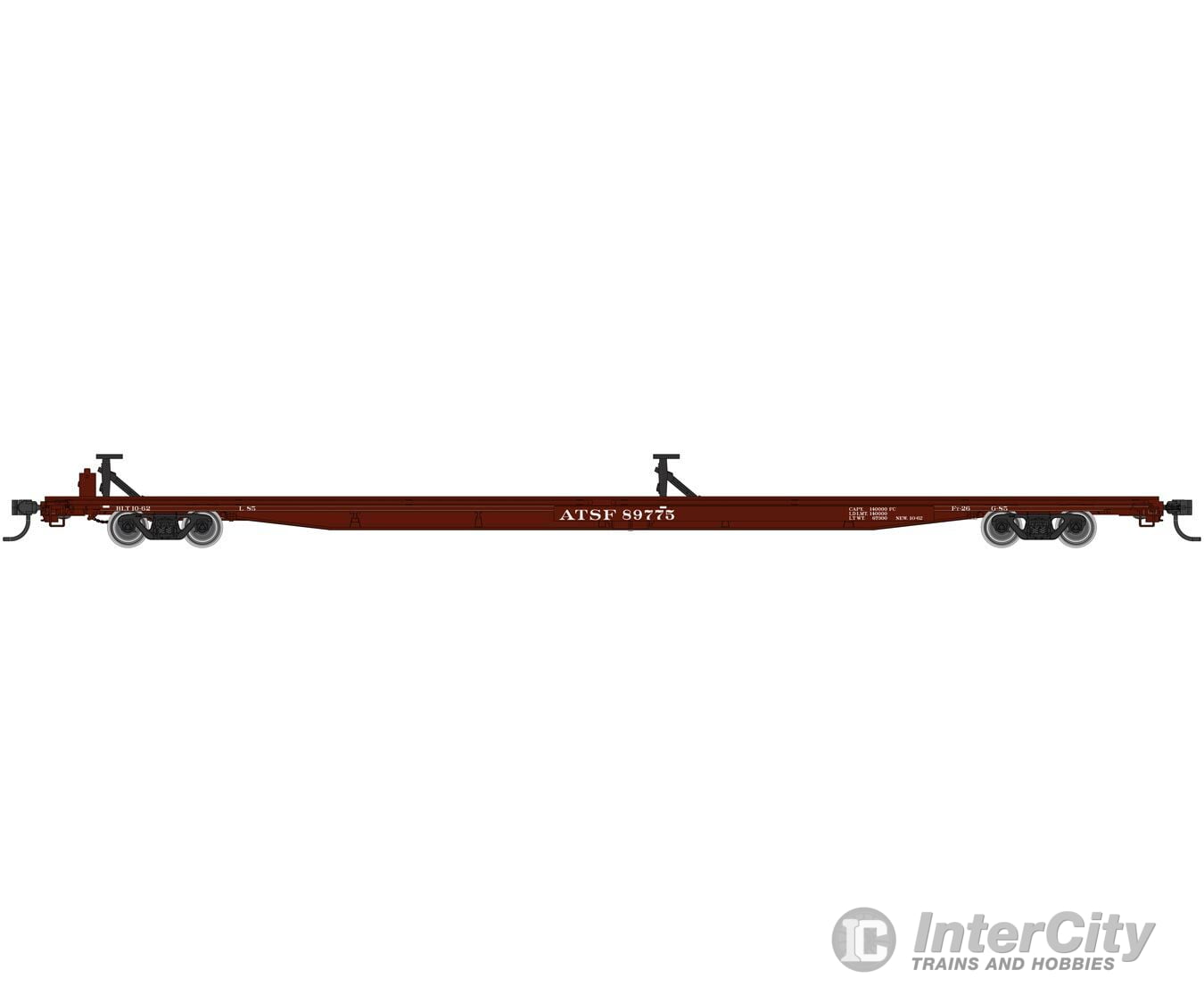 Walthers Mainline Ho 5479 85 General American G85 Flatcar - Ready To Run -- Santa Fe #89775 (Boxcar
