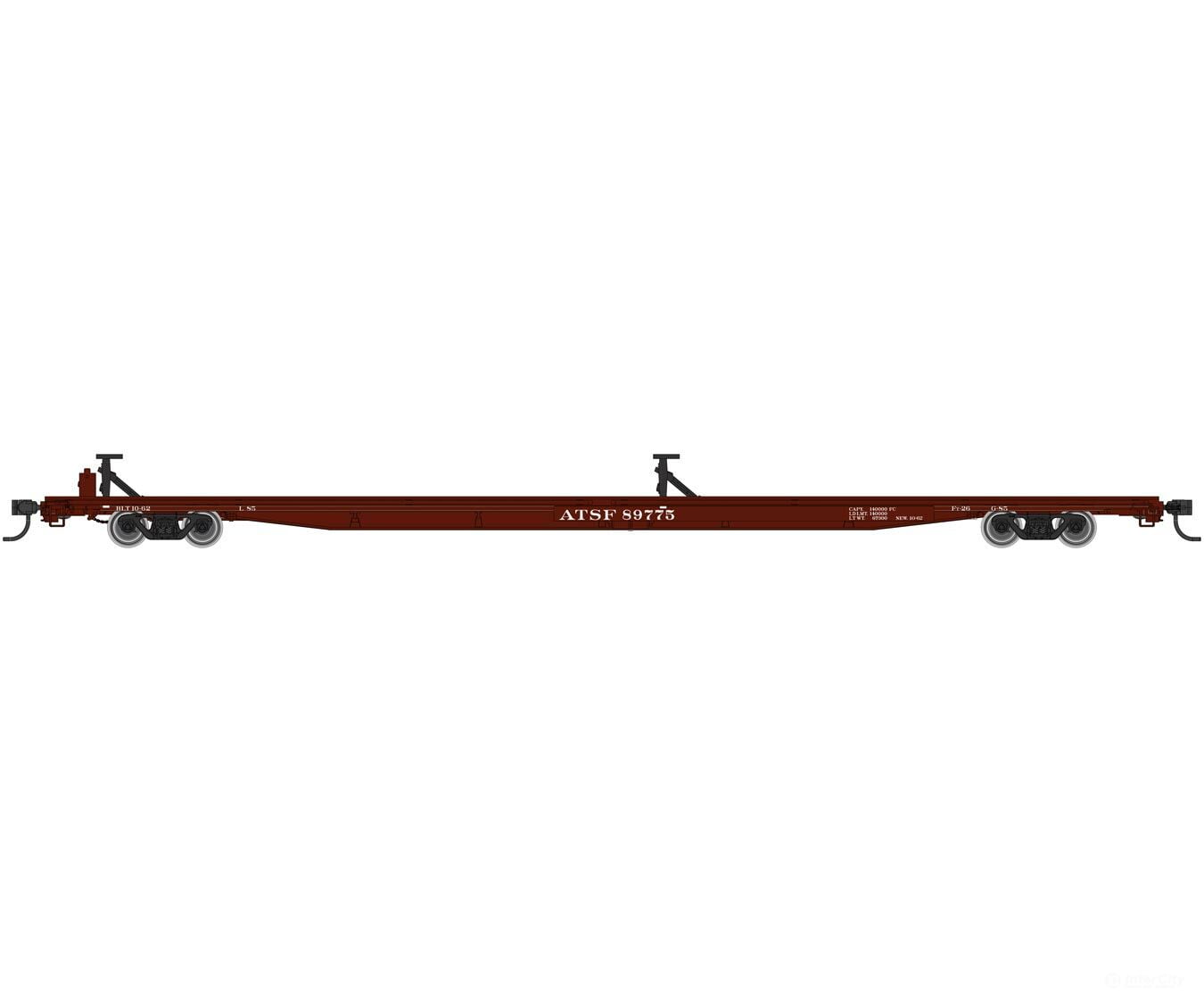 Walthers Mainline Ho 5479 85 General American G85 Flatcar - Ready To Run -- Santa Fe #89775 (Boxcar