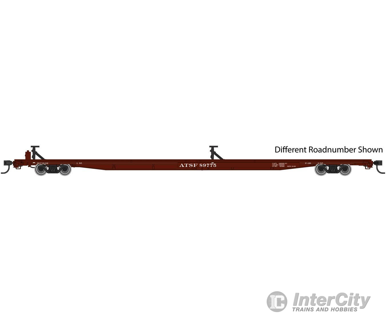 Walthers Mainline Ho 5481 85 General American G85 Flatcar - Ready To Run -- Santa Fe #89809 (Boxcar
